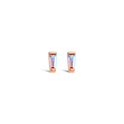 Tapered Baguette Threadless End with Mercury Mist Topaz