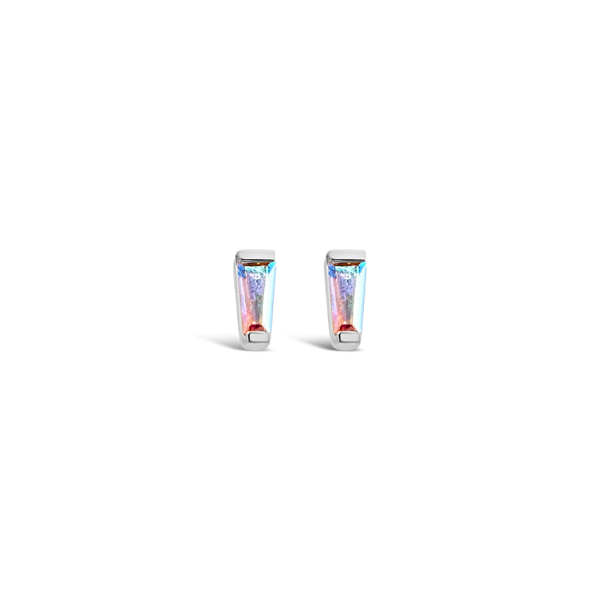Tapered Baguette Threadless End with Mercury Mist Topaz