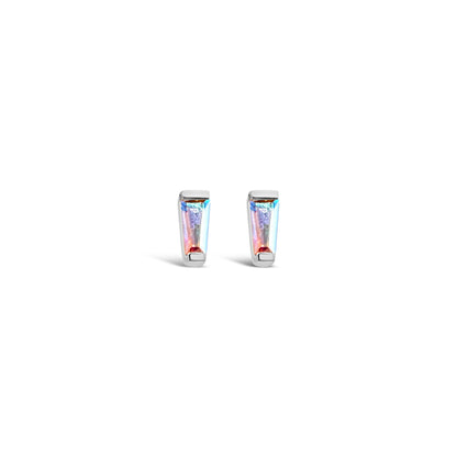 Tapered Baguette Threadless End with Mercury Mist Topaz