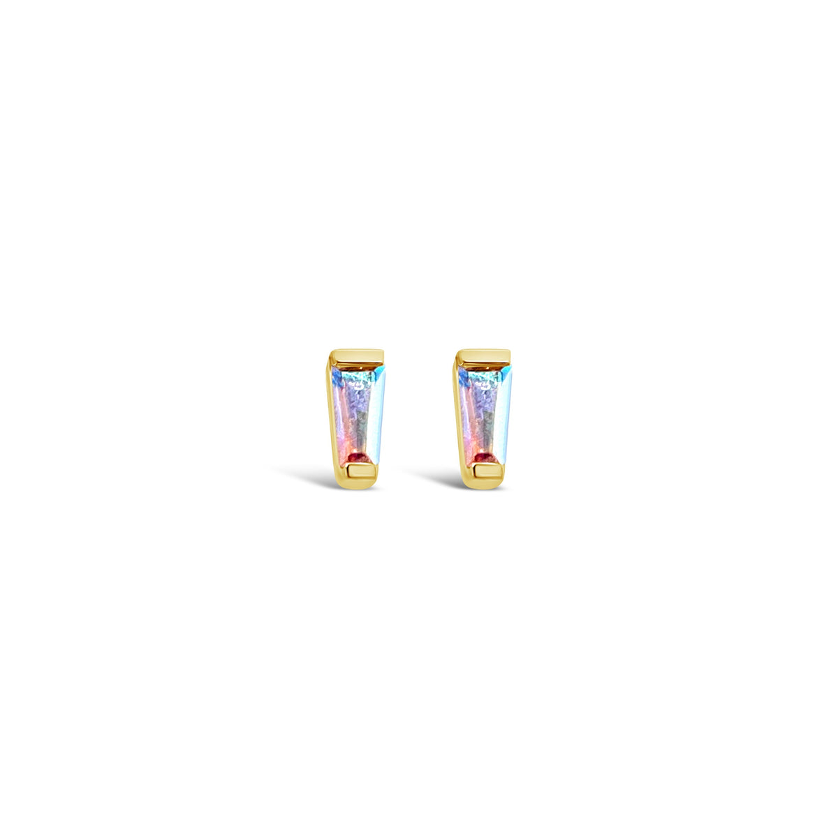Tapered Baguette Threadless End with Mercury Mist Topaz