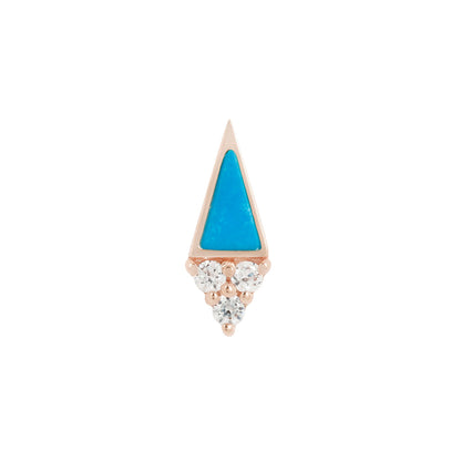 Spotlight Threadless End with Turquoise