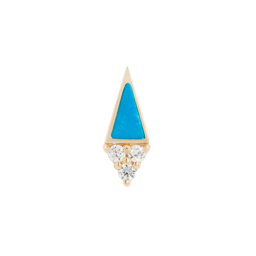 Spotlight Threadless End with Turquoise