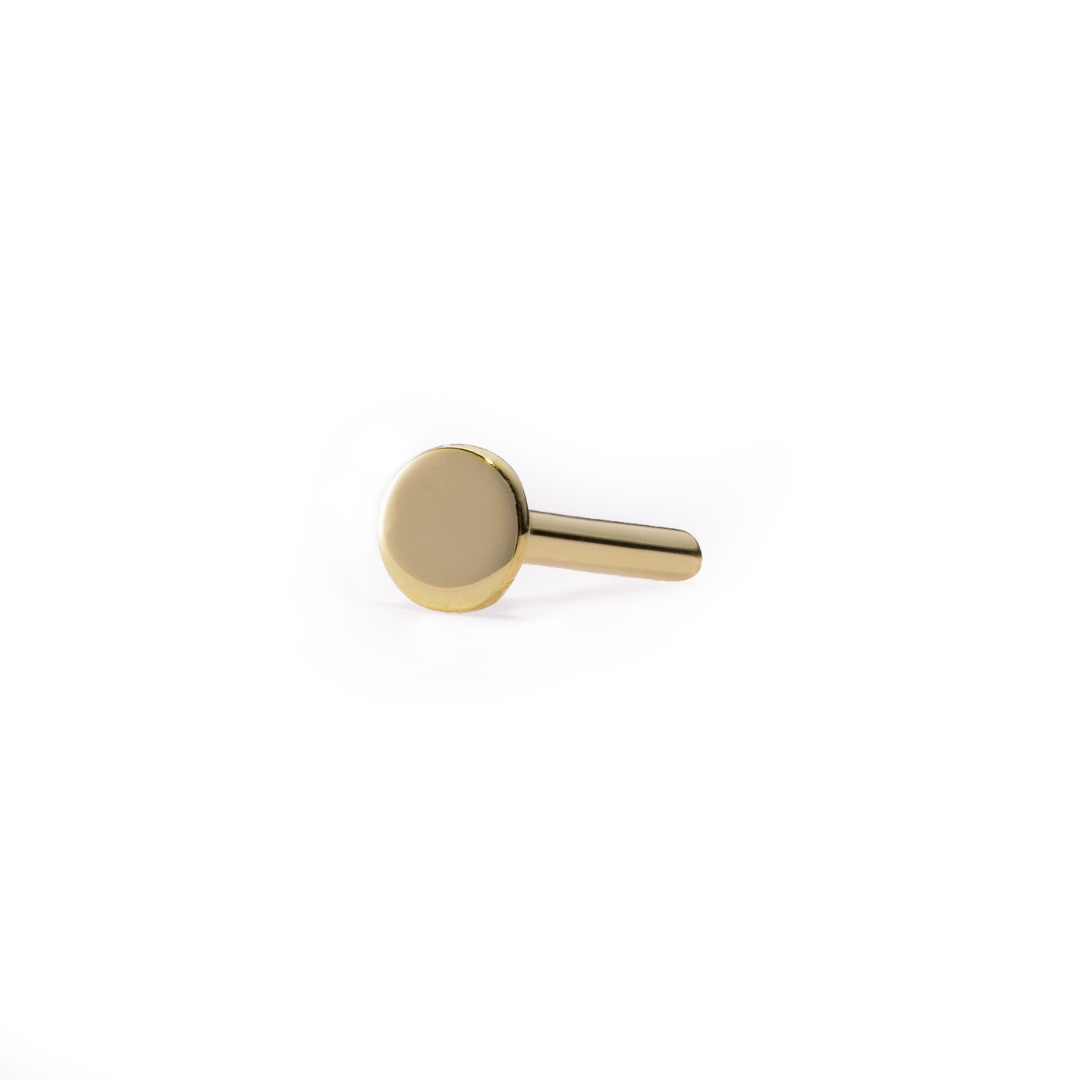 Gold Threadless Post