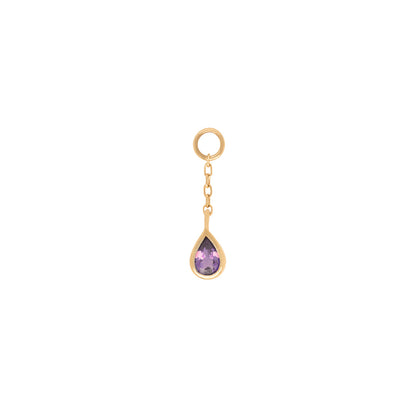 Concorde Charm + Chain with Amethyst