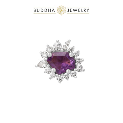 Eye Candy Threadless End with Amethyst