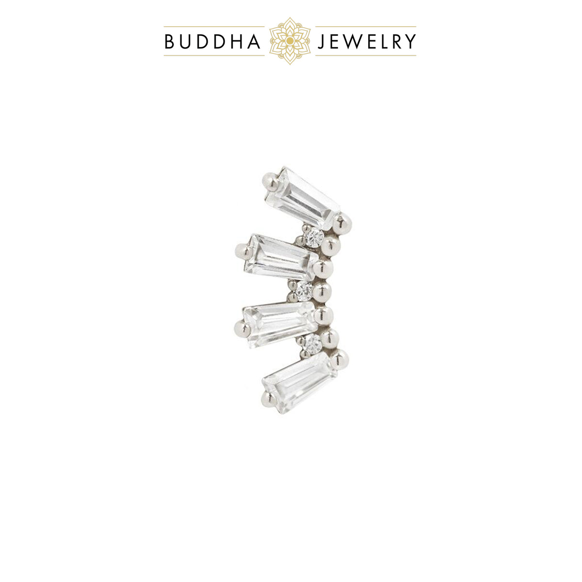 Crown Jewels Threadless End with CZ