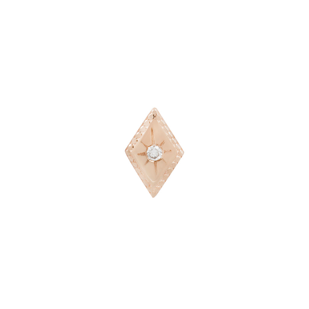 Etoile Threadless End with Diamond