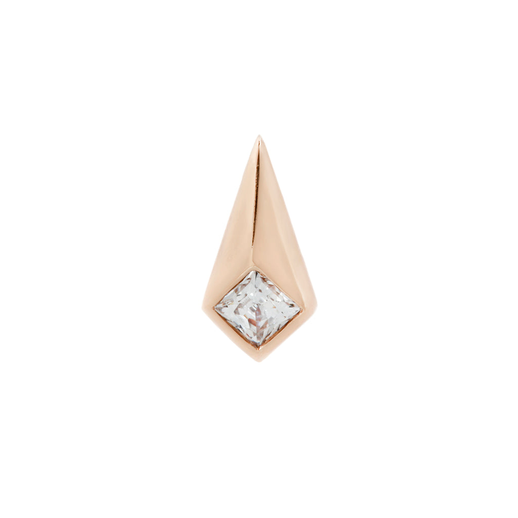 Chelsea Threadless End with CZ
