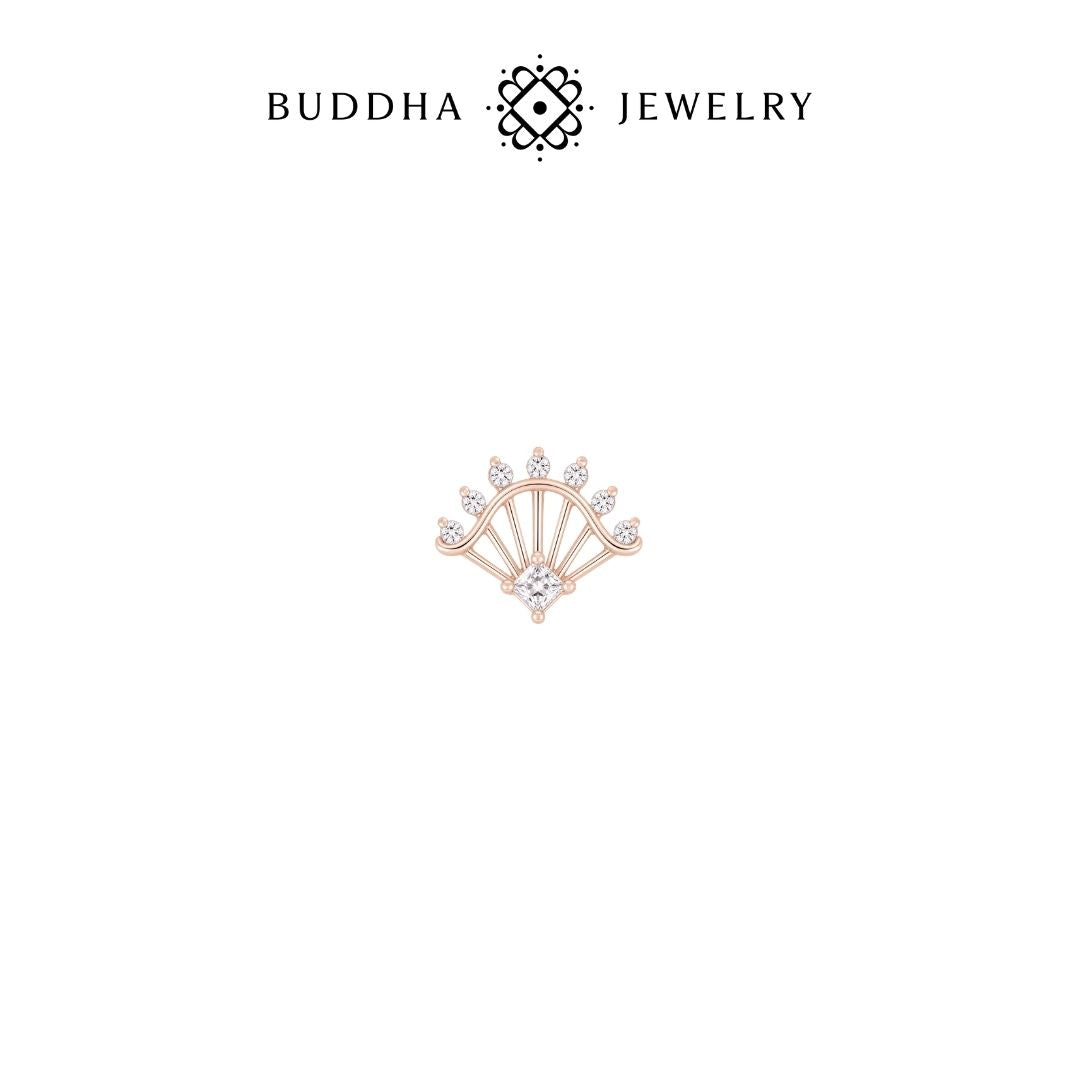 Riviera Threadless End with CZ
