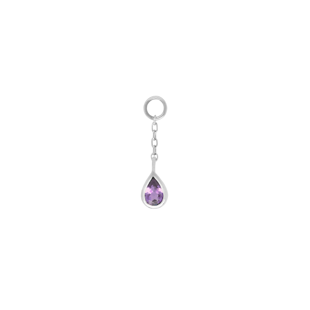 Concorde Charm + Chain with Amethyst