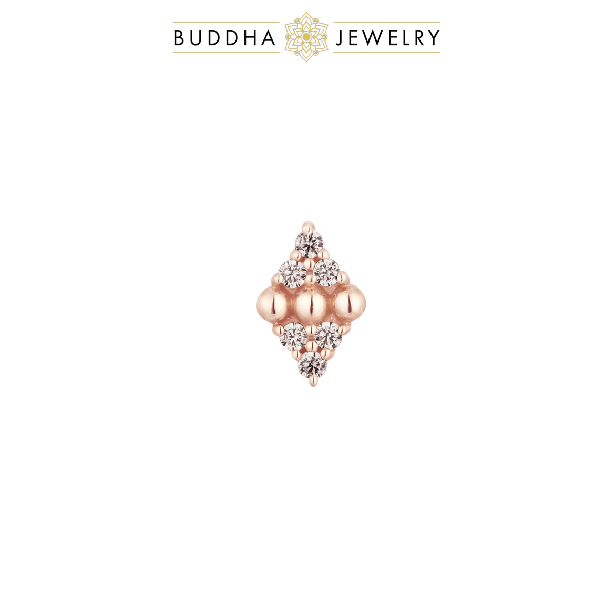 Lustre Threadless End with CZ