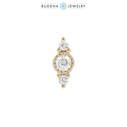 Lucien Threadless End with CZ