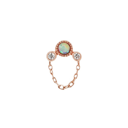 Halston Threadless End with Opal