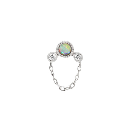 Halston Threadless End with Opal