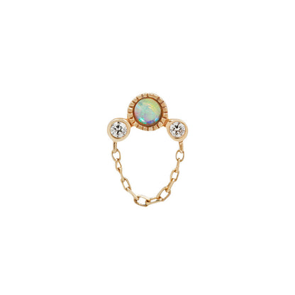 Halston Threadless End with Opal