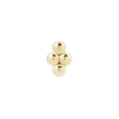 4 Bead Cluster Threadless End