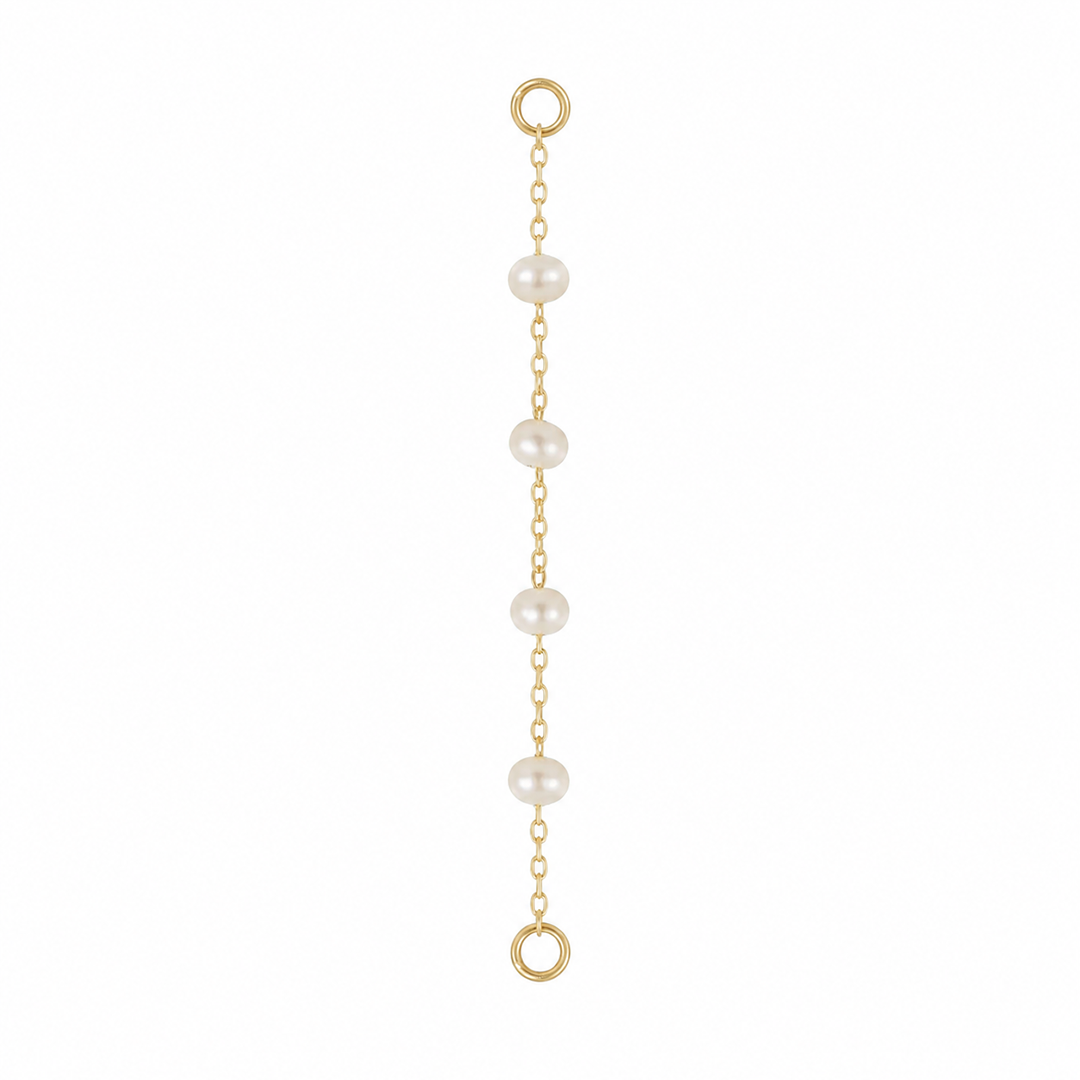 4 Bead Chain with Pearl