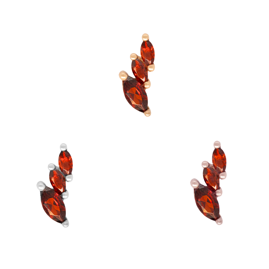 Multiplicity Threadless End with Garnet