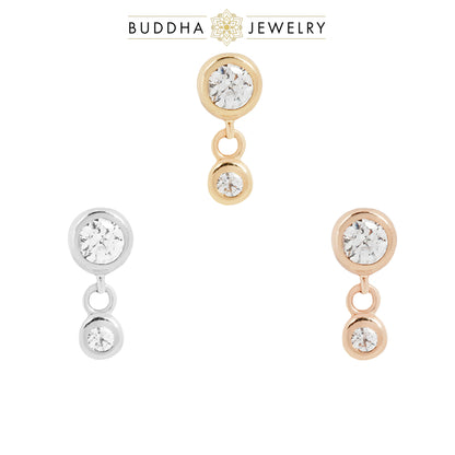 Sutton Threadless End with CZ