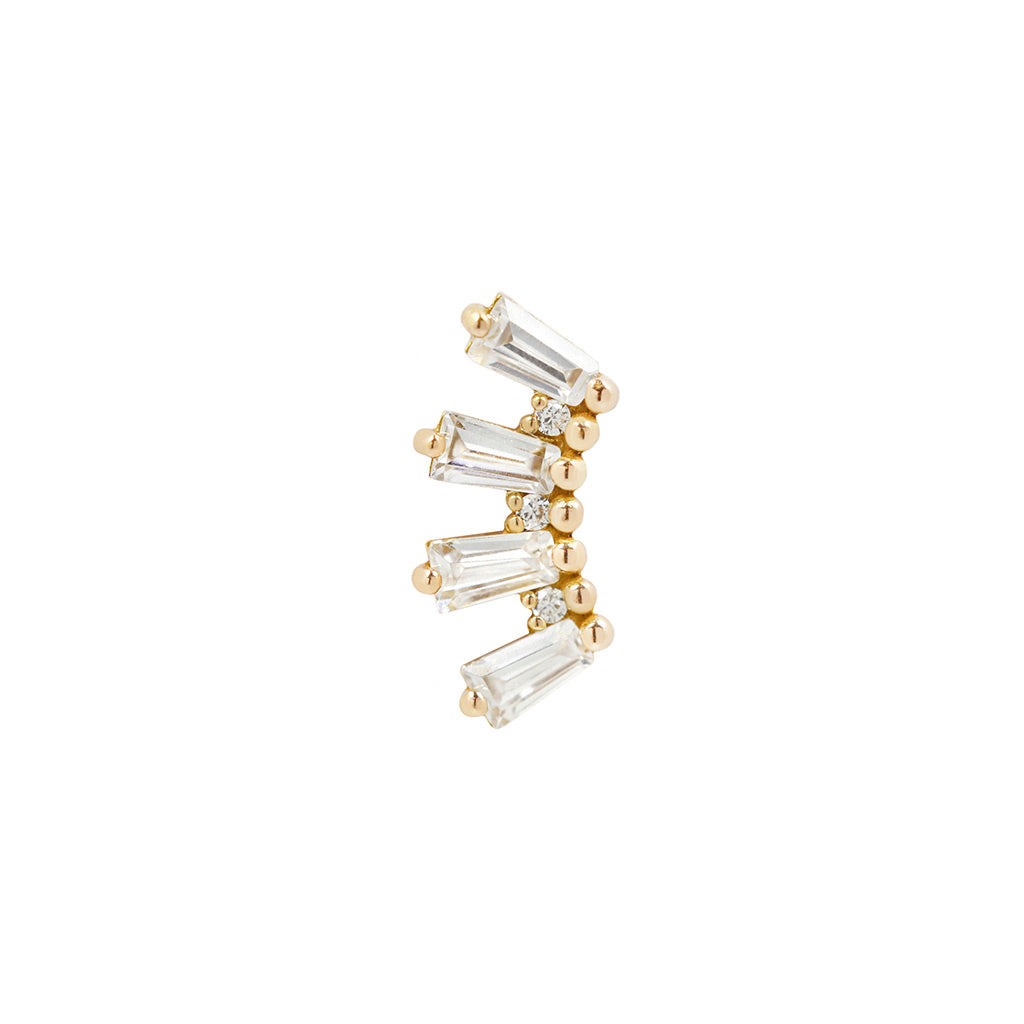 Crown Jewels Threadless End with CZ