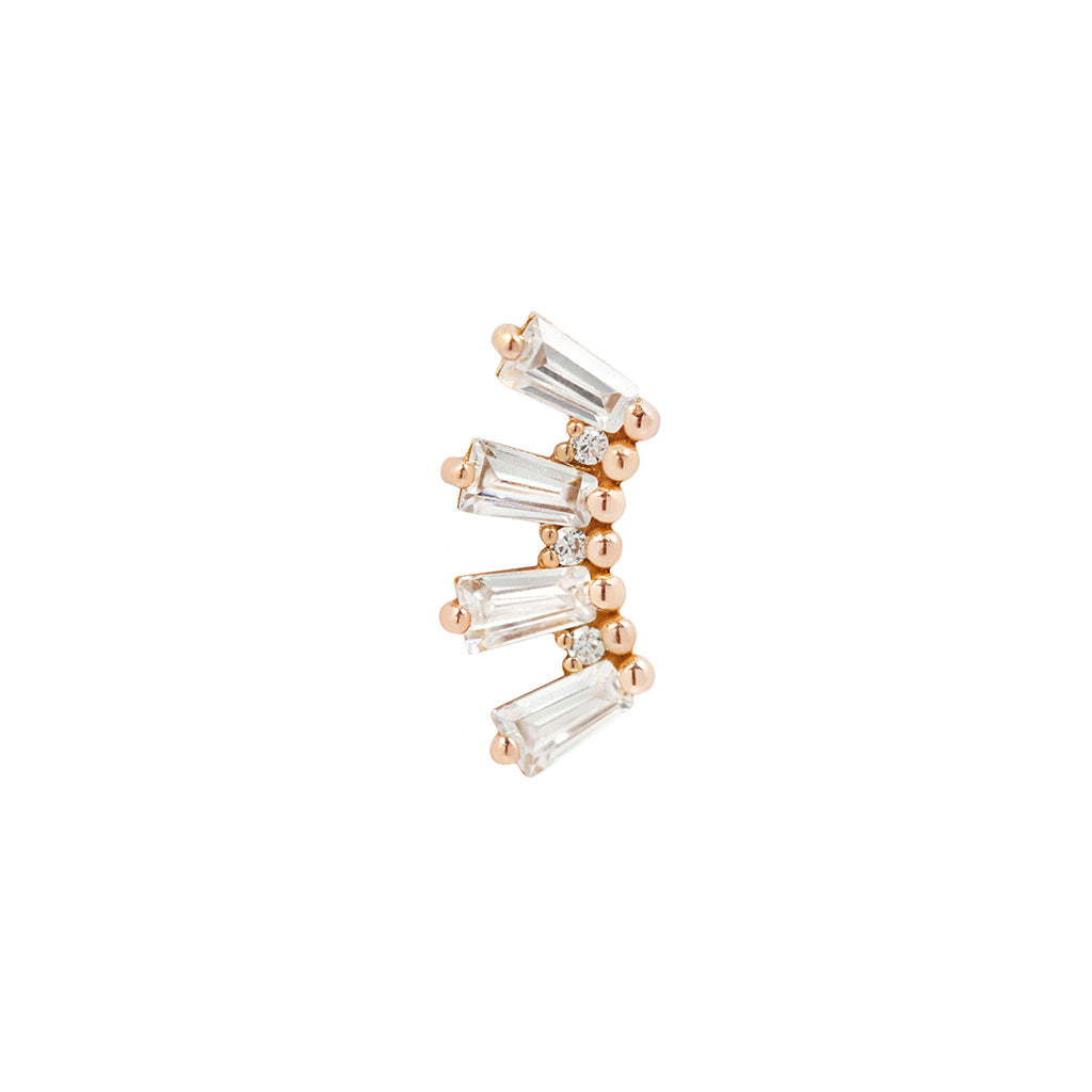 Crown Jewels Threadless End with CZ