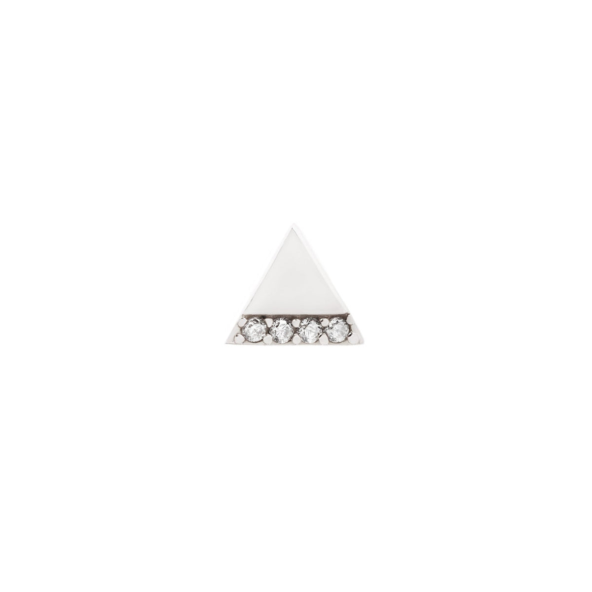 Love Triangle Threadless End with Diamond