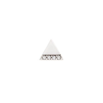 Love Triangle Threadless End with Diamond