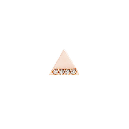 Love Triangle Threadless End with Diamond