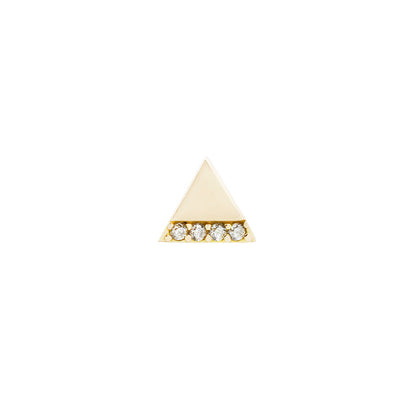 Love Triangle Threadless End with Diamond