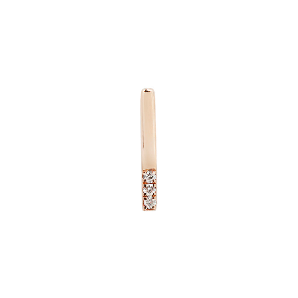 Love Line Threadless End with CZ