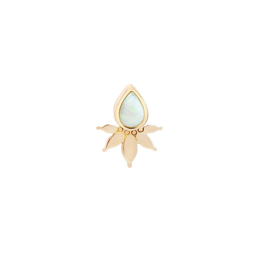 Lavish Threadless End with Opal