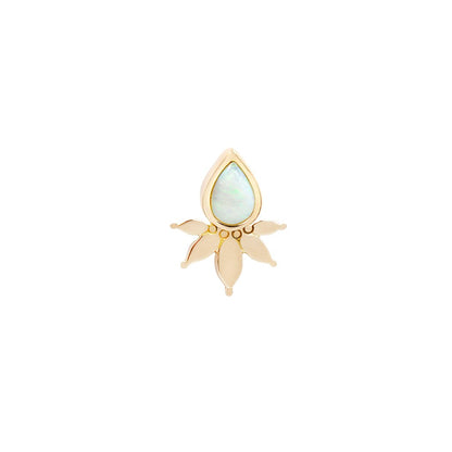 Lavish Threadless End with Opal