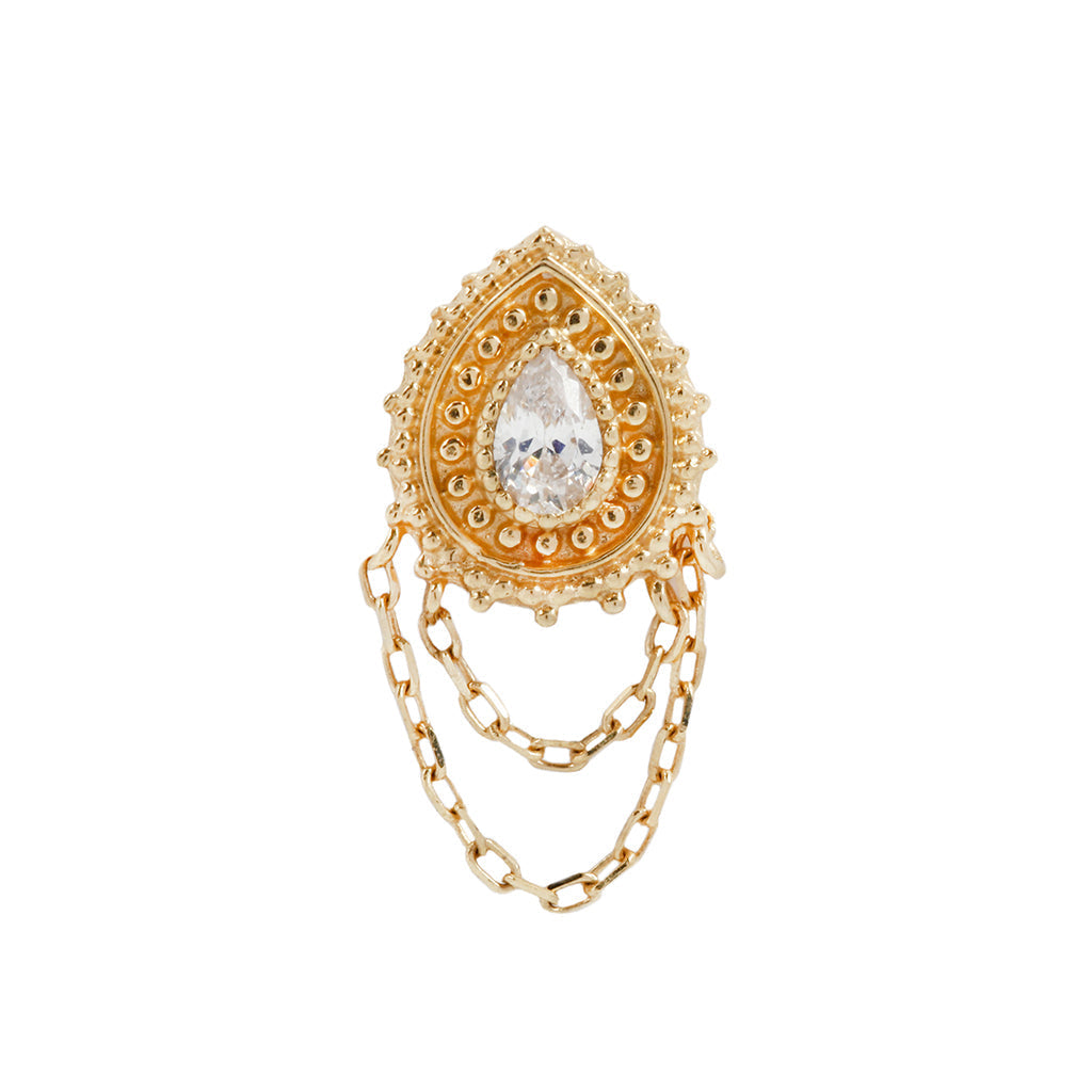 Deity Threadless End with CZ