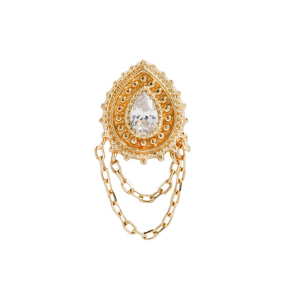 Deity Threadless End with CZ