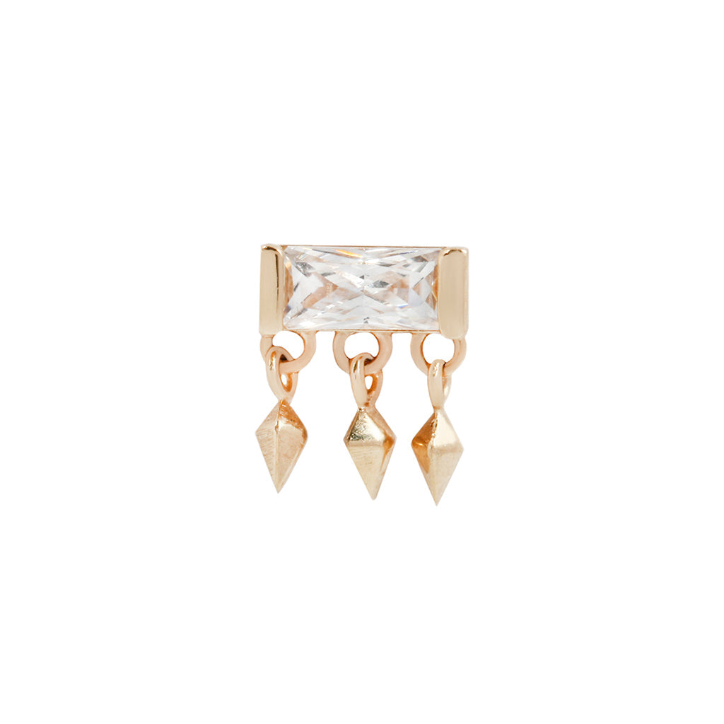 Aspen Threadless End with CZ