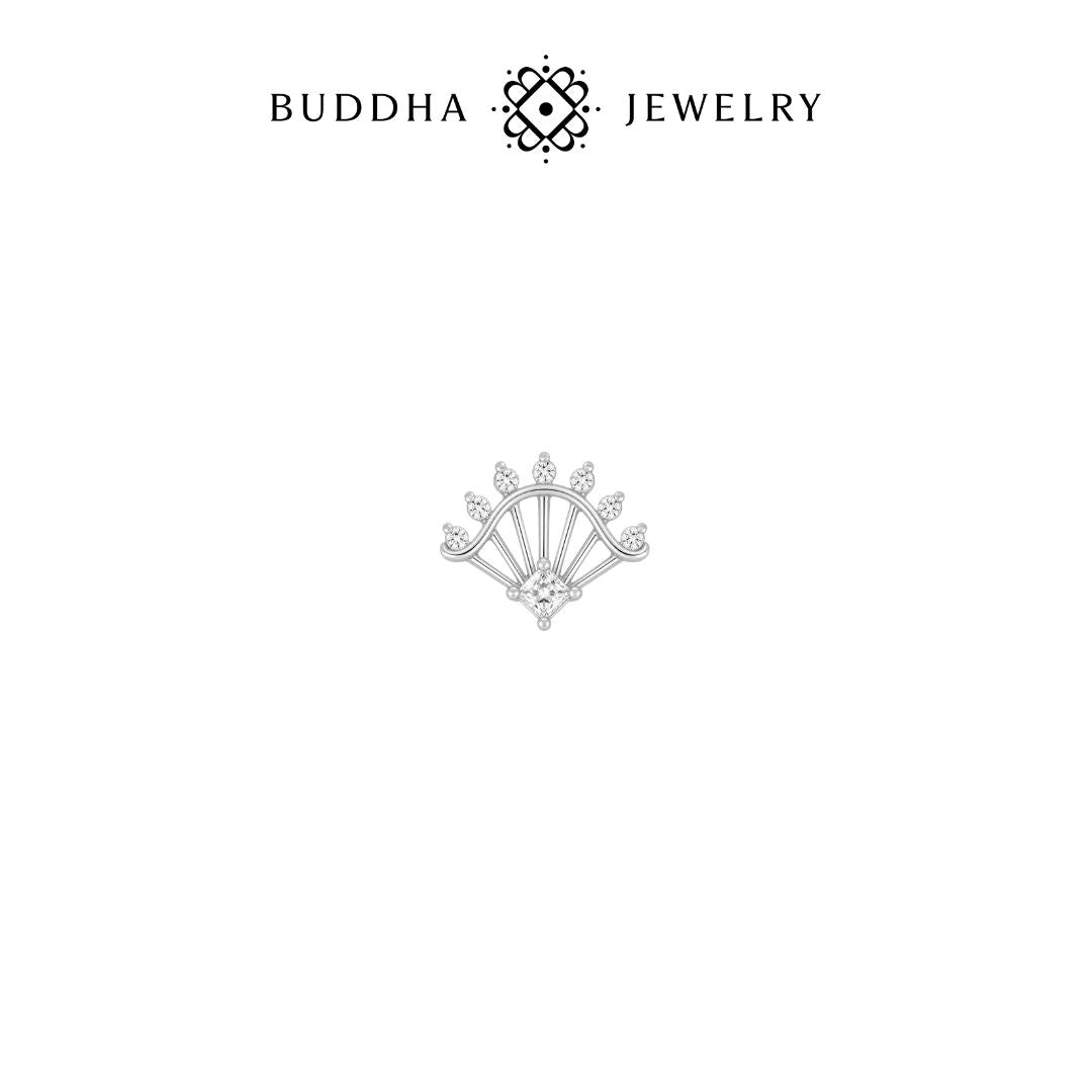 Riviera Threadless End with CZ