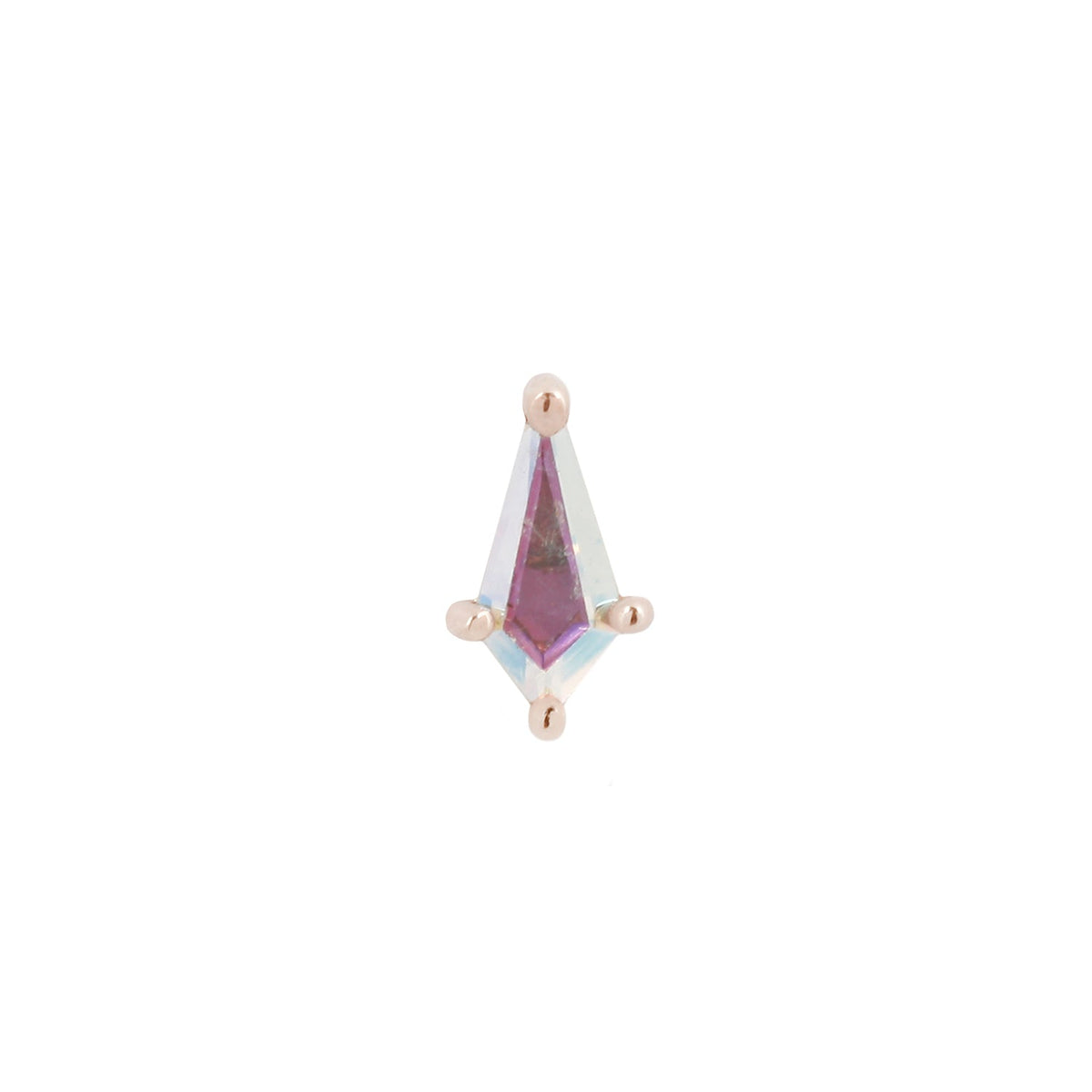 Soho Mini Threadless End with Mercury Mist Topaz