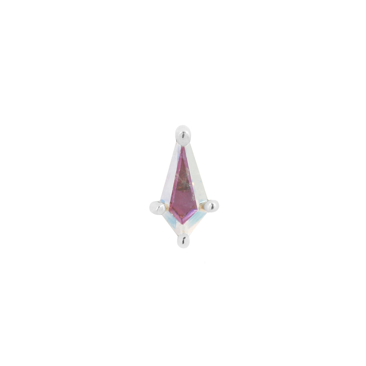Soho Mini Threadless End with Mercury Mist Topaz