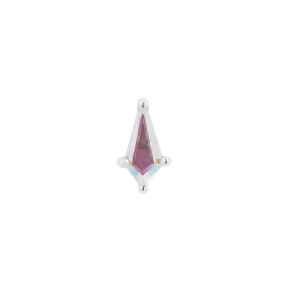 Soho Mini Threadless End with Mercury Mist Topaz