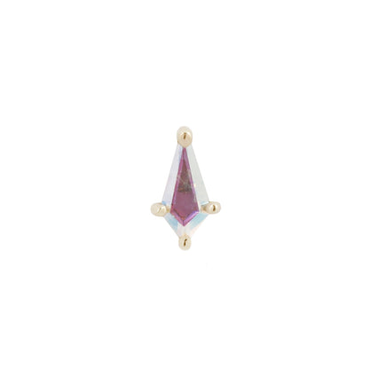 Soho Mini Threadless End with Mercury Mist Topaz