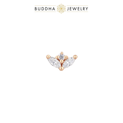 Pur Threadless End with CZ