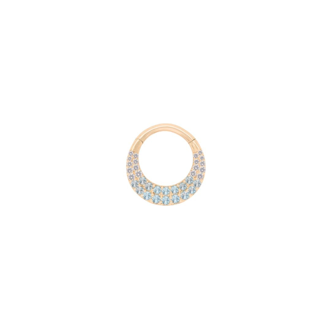 Metamorphosis Clicker with Blue Topaz Ombre