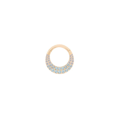Metamorphosis Clicker with Blue Topaz Ombre