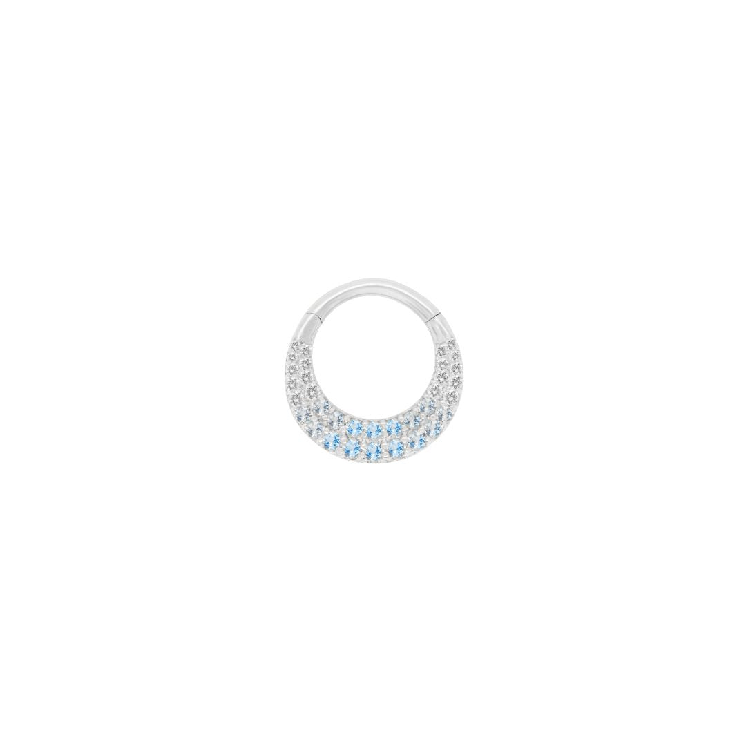 Metamorphosis Clicker with Blue Topaz Ombre