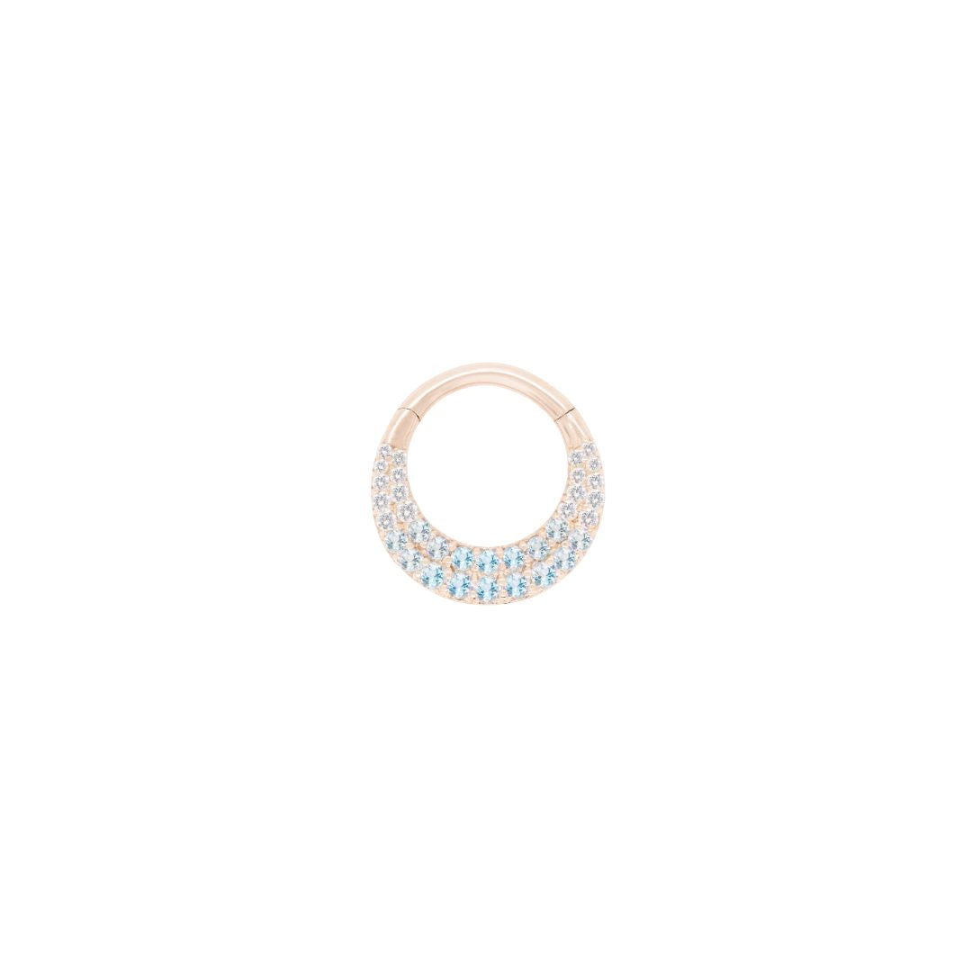 Metamorphosis Clicker with Blue Topaz Ombre