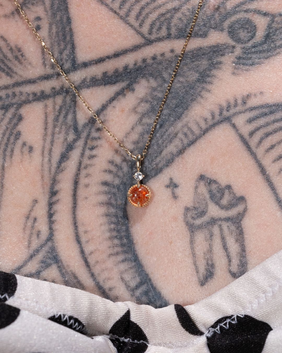 RION x Buddha Jewelry Manifest Necklace with Oregon Sunstone