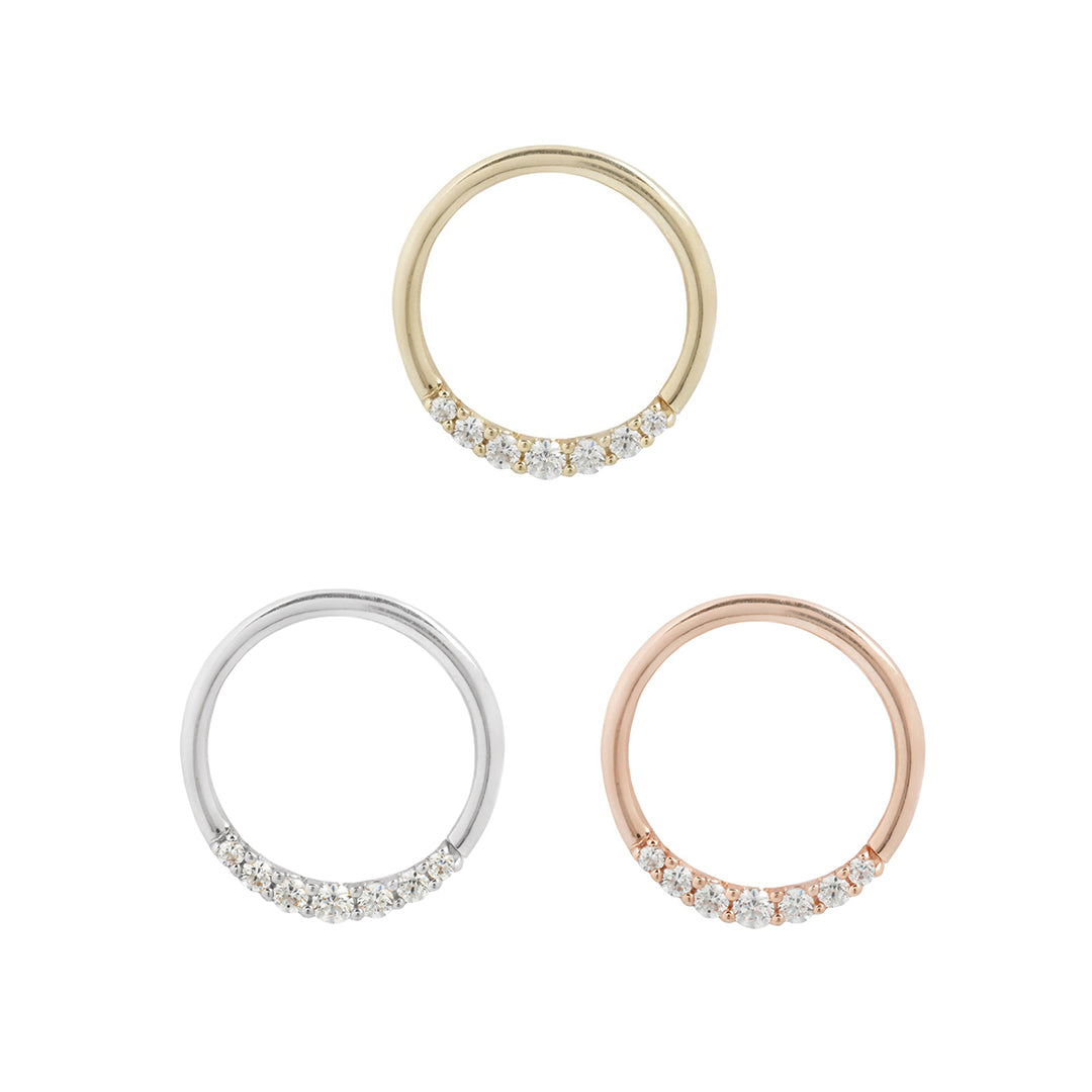Audrey Seam Ring with CZ