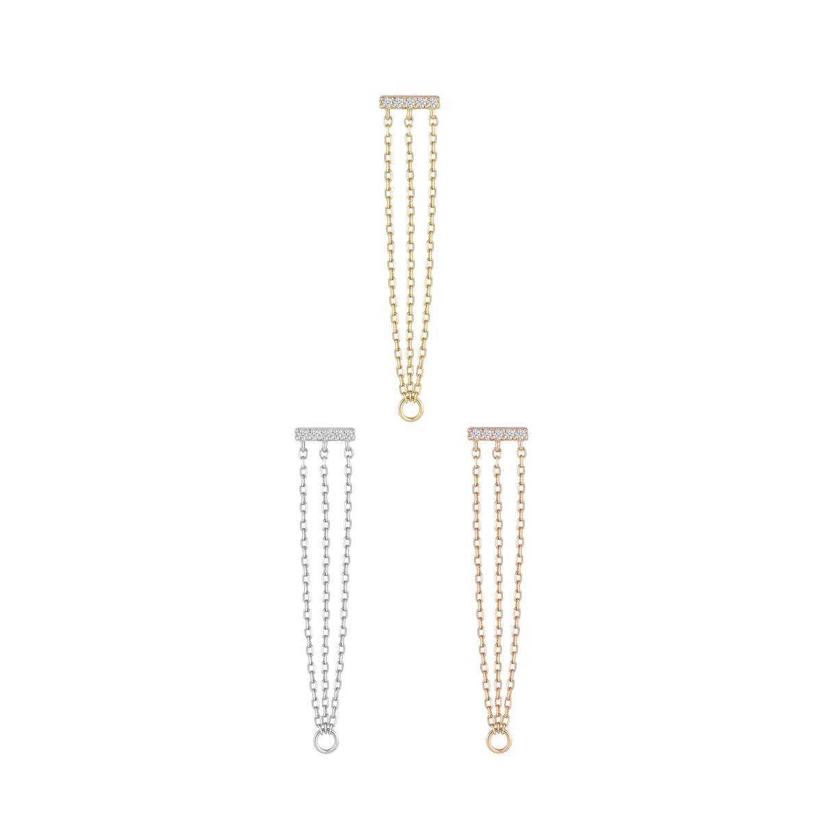 Auralie Threadless End with CZ