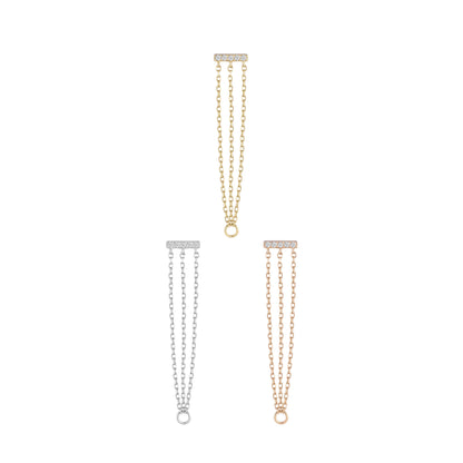 Auralie Threadless End with CZ