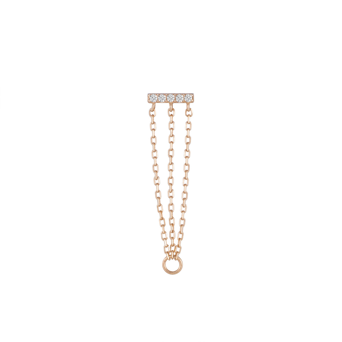 Auralie Threadless End with CZ